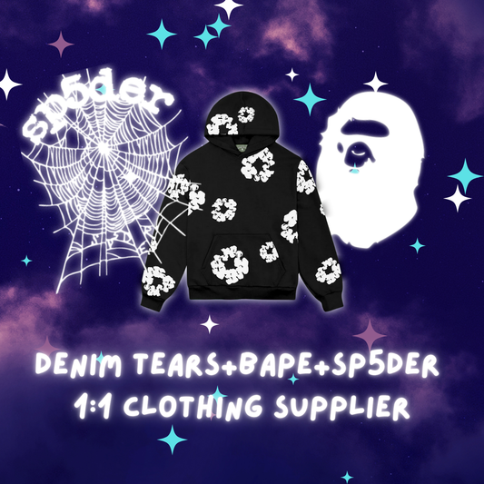Denim x Bape x Sp5der Clothing Supplier